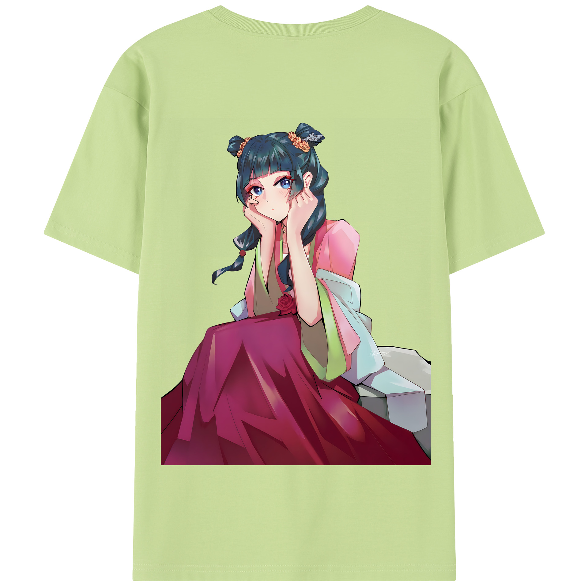（画像用） 薬屋のひとりごと The Apothecary Diaries 綿100％半袖Tシャツ（背面プリント）